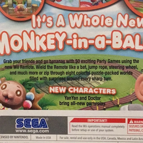 Super Monkey Ball Banana Blitz Nintendo Wii Game Complete - Picture 7 of 7